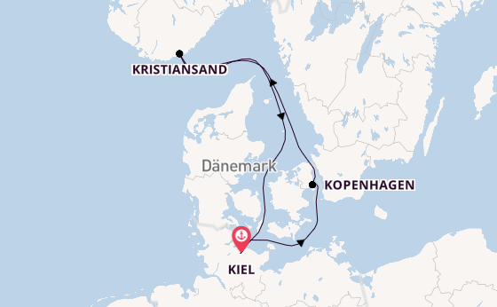 Norwegen ab Kiel, Deutschland auf AIDAbella