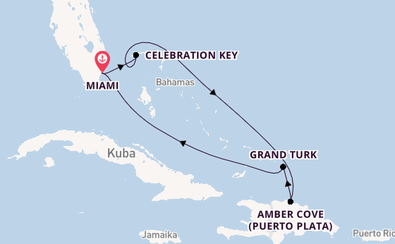 Karibik ab Miami auf der Carnival Venezia