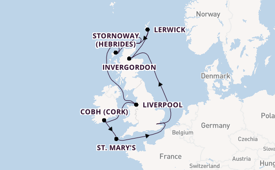 Wonderful journey from Tilbury (London) with Ambassador Cruise Line