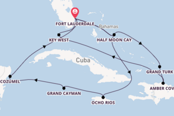 15daagse cruise vanaf Fort Lauderdale