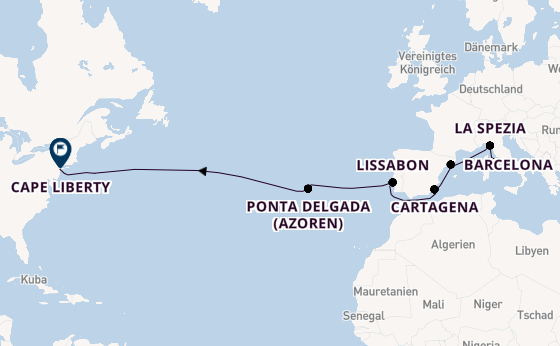Transatlantik ab Deutschland auf der Odyssey of the Seas