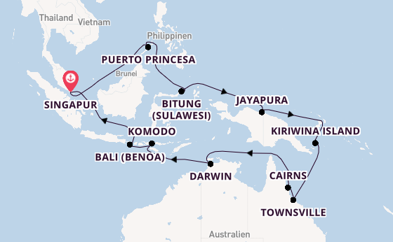 Westerdam - Naturwunder zwischen Indonesien & Australien