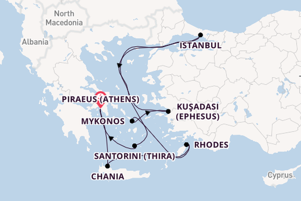 Greek Isles, Turkey & Istanbul Overnight