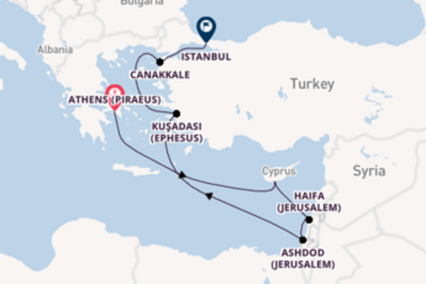 Trip with Azamara Club Cruises from Athens (Piraeus)