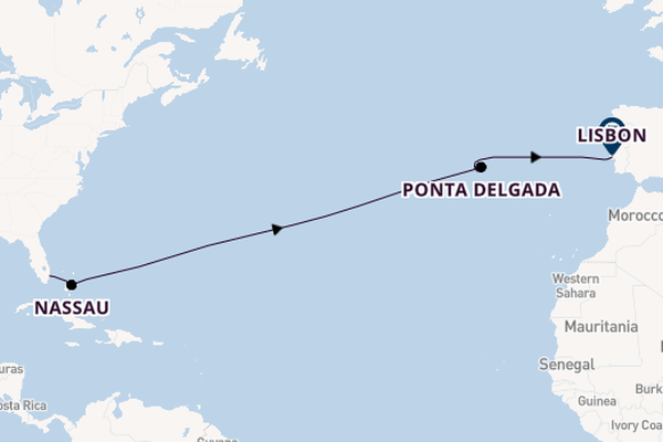 Transatlantic & Repositioning from Fort Lauderdale (Port Everglades), Florida with the Ilma