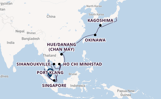 Zuidoost-Azië vanaf Nederland met de Sapphire Princess