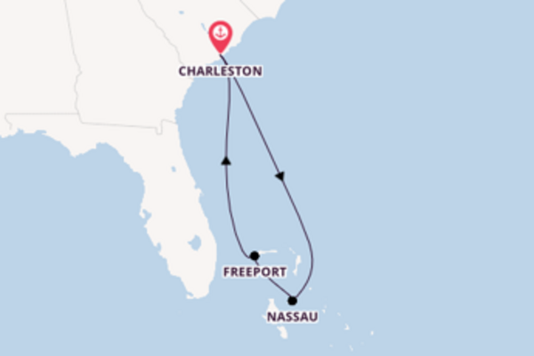 6-daagse cruise met de Carnival Sunshine vanuit Charleston