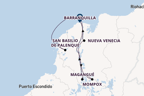 South America from Cartagena, Colombia with the AmaMagdalena