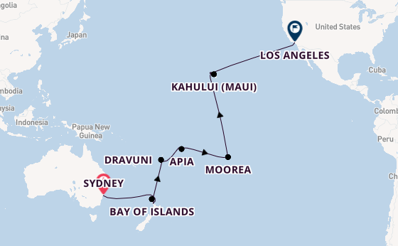 Transpacific from Sydney, Australia with the Grand Princess