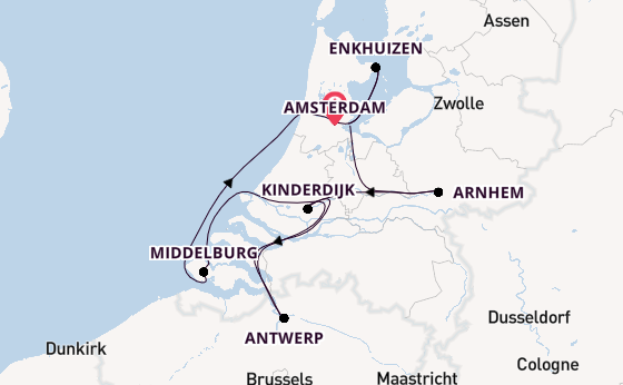 Benelux from Amsterdam, Netherlands with the Viking Gefjon