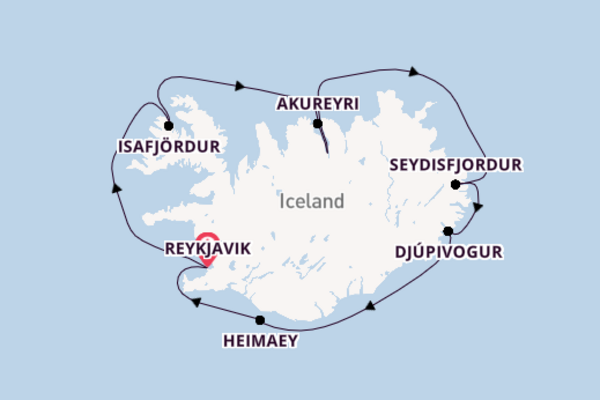 8 day trip on board the Viking Mars from Reykjavik