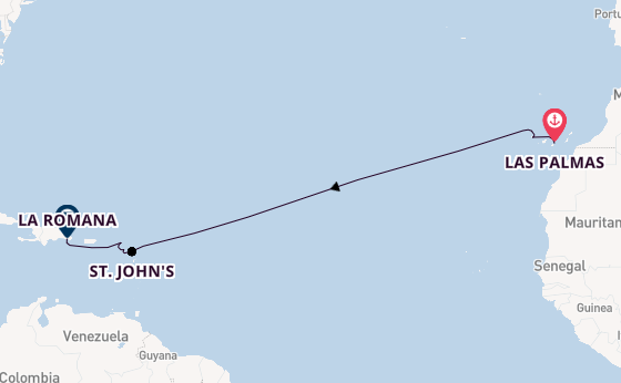 Caribbean vanaf Las Palmas met AIDAperla