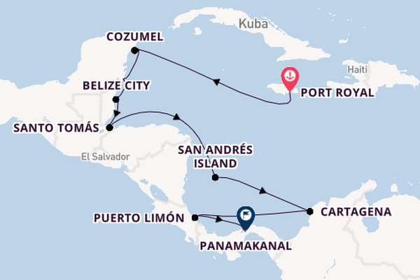 Westliche Karibik ab Port Royal, Jamaika auf der VASCO DA GAMA