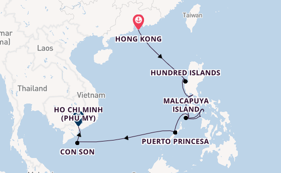 Southeast Asia from Hong Kong, China with the EUROPA