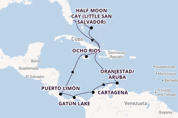 Caribbean from Fort Lauderdale (Port Everglades), Florida, USA with the Nieuw Amsterdam