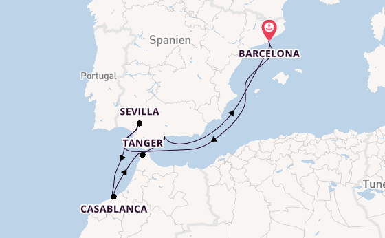 Westliches Mittelmeer ab Barcelona, Spanien auf der Mariner of the Seas
