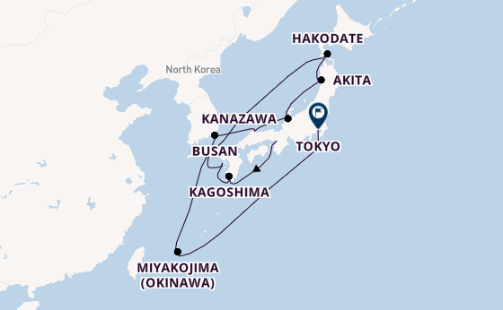 Japan from Osaka, Japan with the Silver Whisper