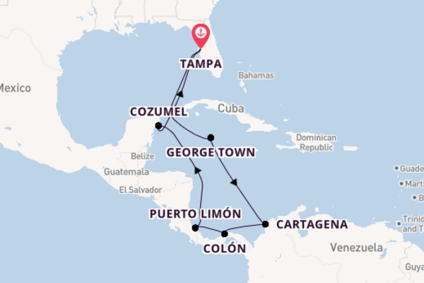 Luxury Central America, Colombia and Mexico with Tampa Stay