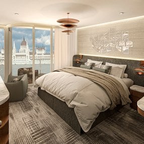 Come aboard the undefined and discover one of 9 cabin categories on a total of 4 decks that can accommodate null passengers. Choose your dream cabin and feel at home on board the undefined!