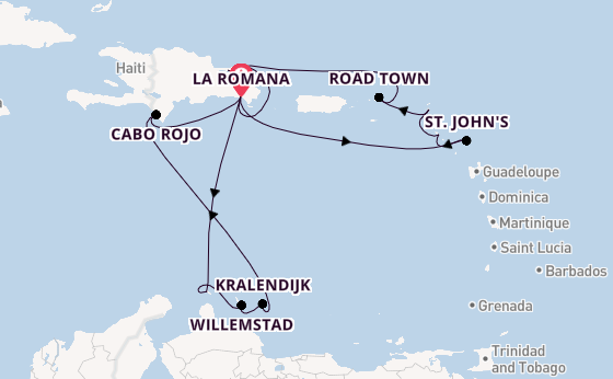 Caribbean vanaf La Romana met AIDAbella