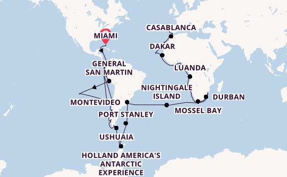 Transatlantic from Miami, Florida with the Seabourn Quest