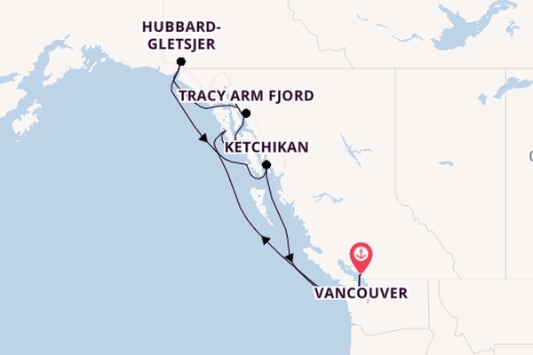Alaska vanaf Vancouver, Canada met de Serenade of the Seas