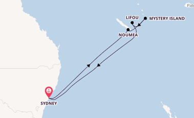 Südsee ab Sydney auf der Carnival Splendor