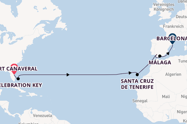 Mardi Gras - Von Orlando über den Atlantik nach Europa