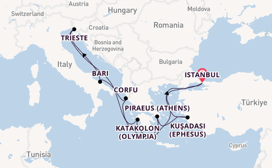 Empires of the Aegean & Adriatic: Istanbul to Greece, Italy & Croatia 