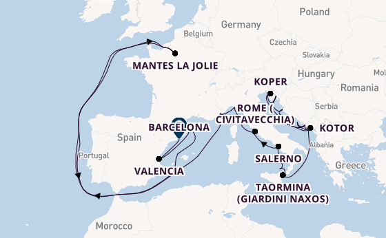 Mediterranean from Dubrovnik, Croatia with the Seabourn Ovation 