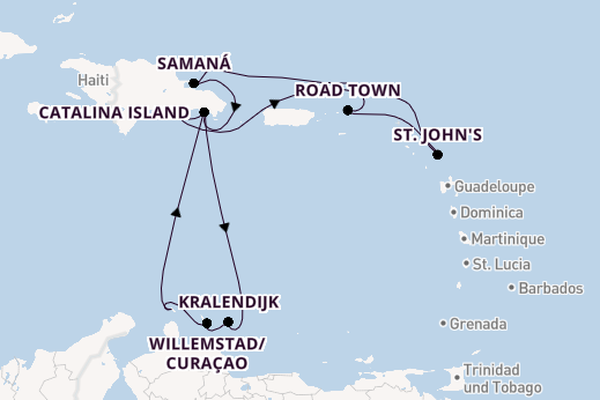 Karibik ab La Romana, Dominikanische Republik auf der Mein Schiff 5