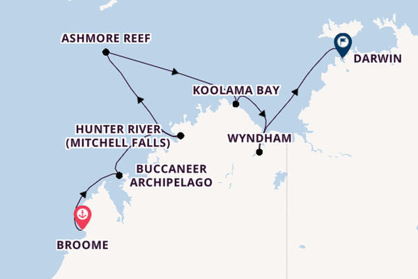 Australia from Broome, Australia with the Silver Cloud