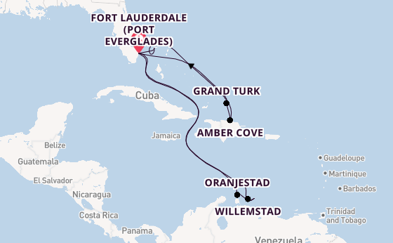 Caribbean from Fort Lauderdale (Port Everglades), Florida with the Regal Princess