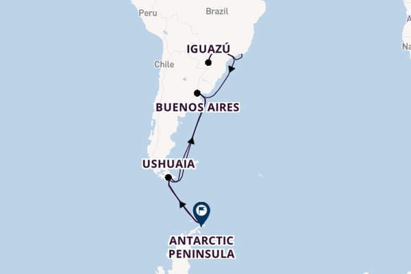 South America from Rio de Janeiro, Brazil with the Scenic Eclipse II