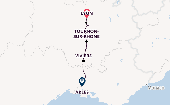 Rhone River, Europe from Lyon, France with the AmaKristina