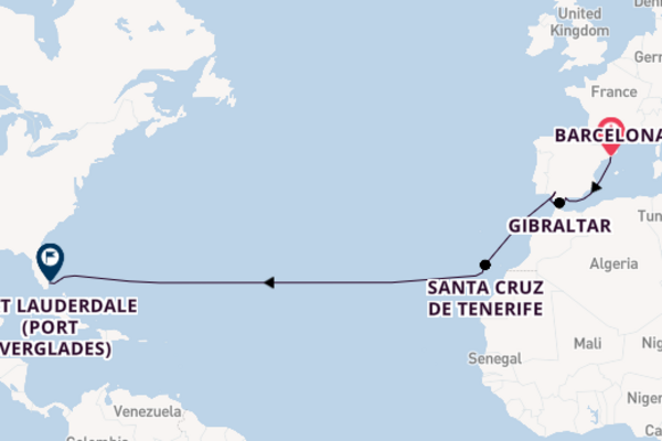 Transatlantic & Repositioning from Barcelona, Spain with the Sun Princess