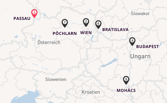 Donau ab Passau auf der VIKTORIA