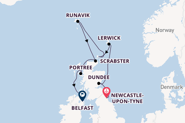 Sailing with the Ambition to Belfast from Newcastle-upon-Tyne