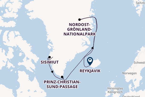 Arktis ab Kangerlussuaq, Grönland auf der HANSEATIC spirit