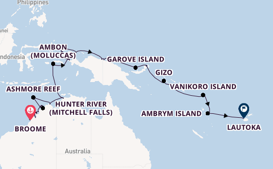 Australia from Broome, Australia with the Seabourn Pursuit