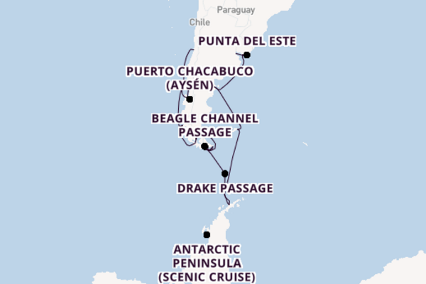 South America from Buenos Aires, Argentina with the Oosterdam