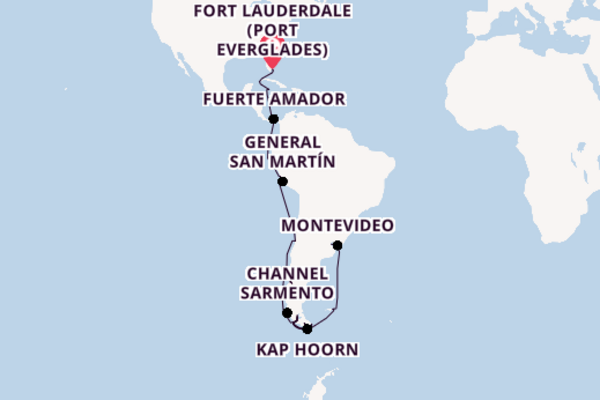 Spannende Kreuzfahrt von Fort Lauderdale (Port Everglades) nach Buenos Aires