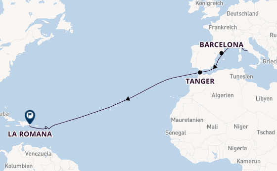 Westliches Mittelmeer ab Civitavecchia (Rom), Italien auf der MSC Opera