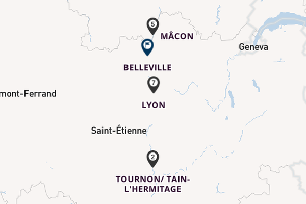 Rhône ab Lyon, Frankreich auf der MS Mistral