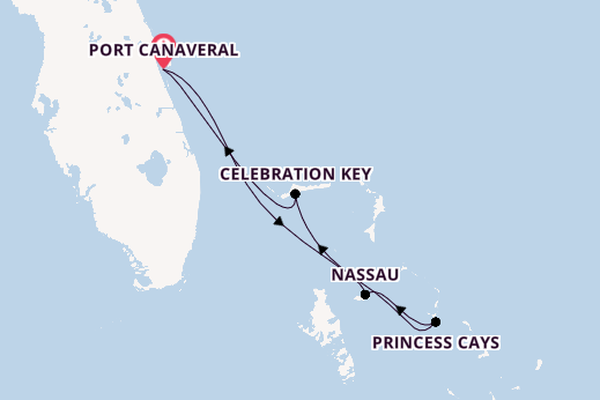 Caribbean vanaf Port Canaveral, Verenigde Staten met de Carnival Freedom