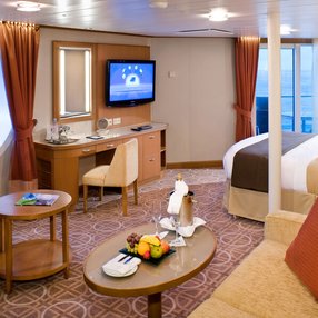 Come aboard the undefined and discover one of 79 cabin categories on a total of 14 decks that can accommodate 2852 passengers. Choose your dream cabin and feel at home on board the undefined!