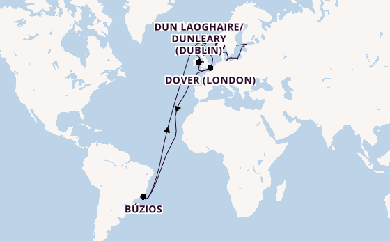 Transatlantic from Greenwich (London), England with the Viking Mira