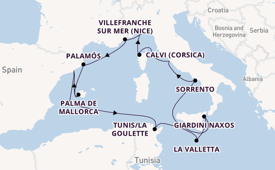 Westelijke Middellandse Zee vanaf Barcelona, Spanje met de EXPLORA II