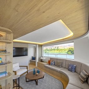 Come aboard the Viking Aton and discover one of 4 cabin categories on a total of 5 decks that can accommodate 82 passengers. Choose your dream cabin and feel at home on board the Viking Aton!