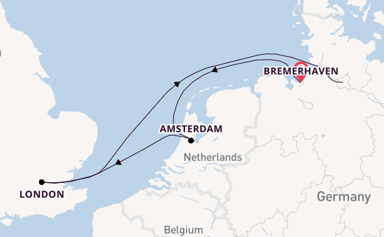 England from Bremerhaven, Germany with the HANSEATIC nature